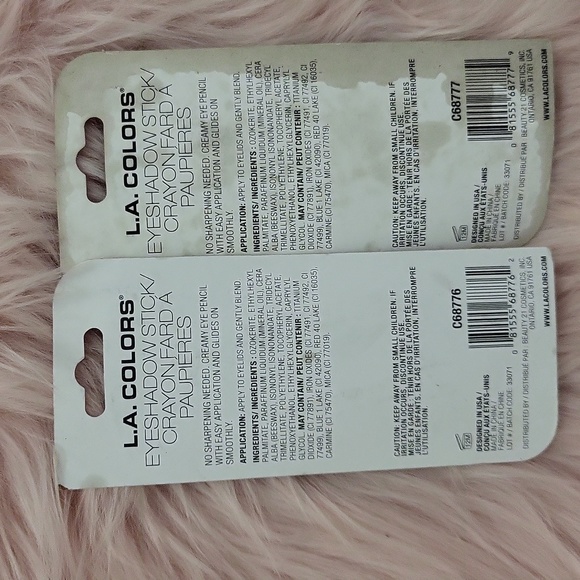 Brand New L.A.COLORS EYESHADOW STICK-2CT. - Picture 2 of 4